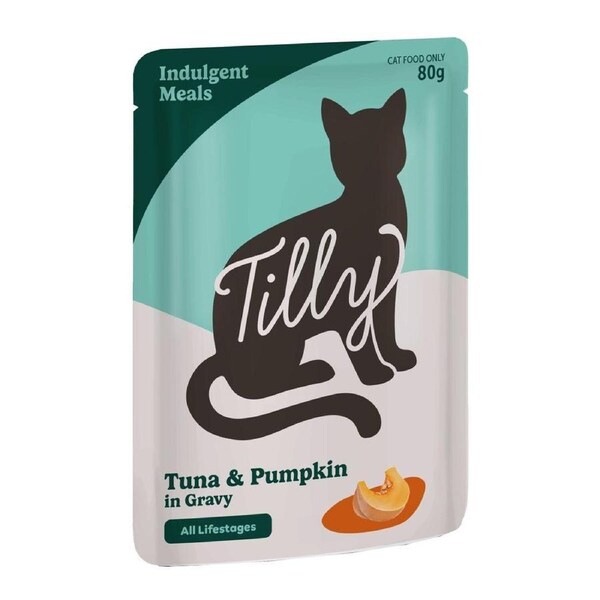 Tilly Indulgent Meals Tuna & Pumpkin in Gravy Wet Cat Food 80g 80g