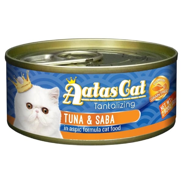 Aatas Tantalizing Tuna & Saba in Jelly Wet Cat Food 80g