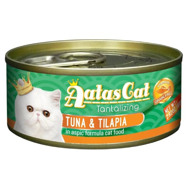 Aatas Tantalizing Tuna & Tilapia in Jelly Wet Cat Food 80g 80g