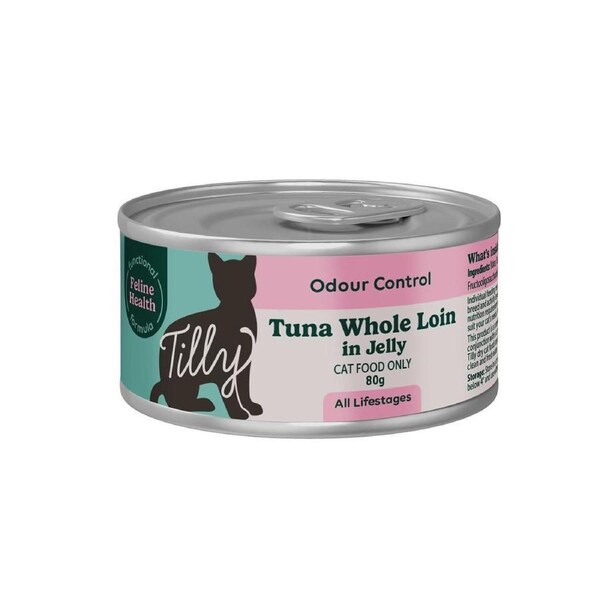 Tilly Functional Formula Odour Control Tuna in Jelly Wet Cat Food 80g 80g