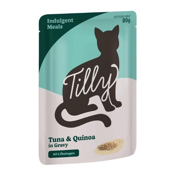 Tilly Indulgent Meals Tuna & Quinoa in Gravy Wet Cat Food 80g 80g