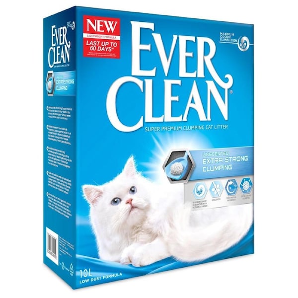 Ever Clean Unscented Extra Strong Clumping Cat Litter 10L 10L