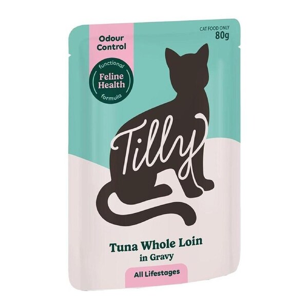 Tilly Odour Control Tuna Whole Loin in Gravy Wet Cat Food 80g 80g