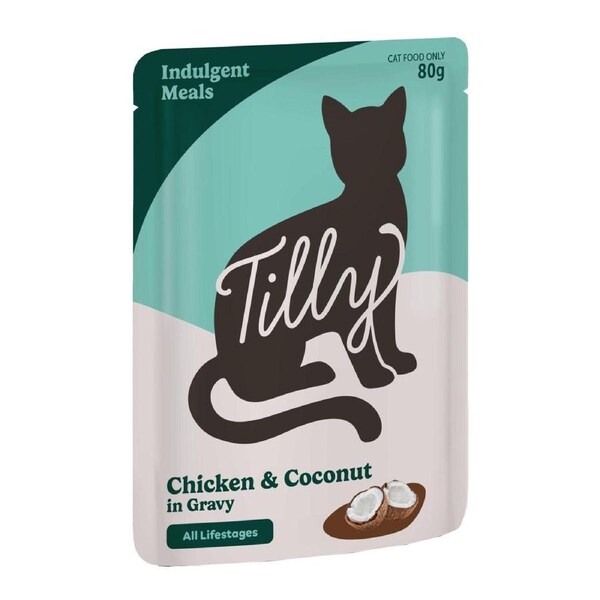 Tilly Indulgent Meals Chicken & Coconut in Gravy Wet Cat Food 80g 80g