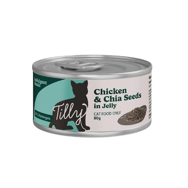 Tilly Indulgent Meals Chicken & Chia Seeds in Jelly Wet Cat Food 80g 80g