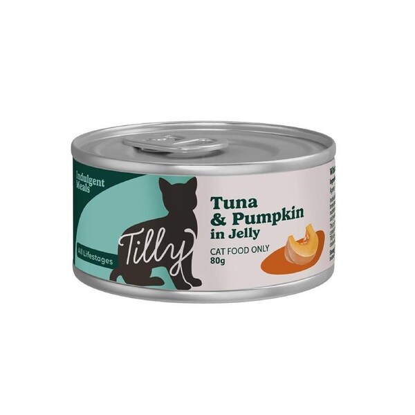 Tilly Indulgent Meals Tuna & Pumpkin in Jelly Wet Cat Food 80g 80g