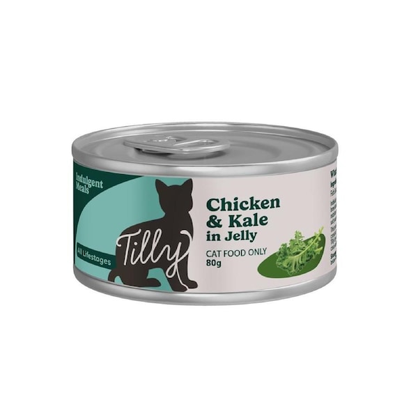 Tilly Indulgent Meals Chicken & Kale in Jelly Wet Cat Food 80g 80g