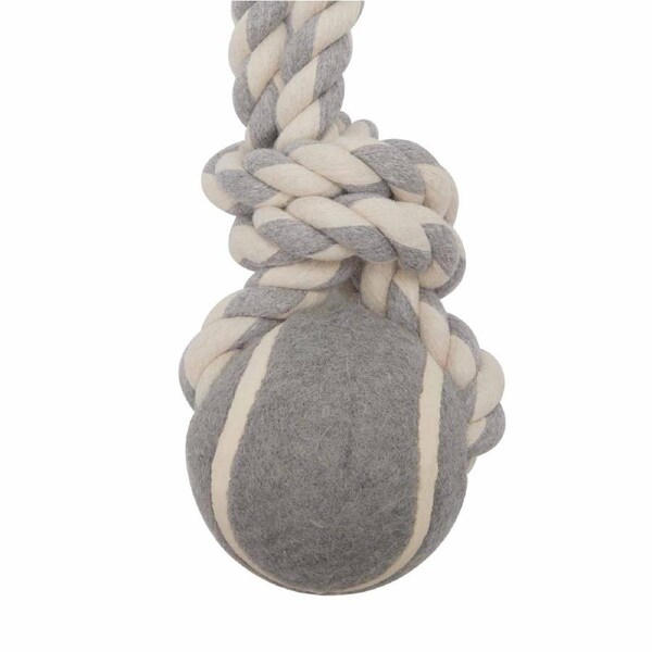 Lexi & Me Rope Toy Tug Ball Grey