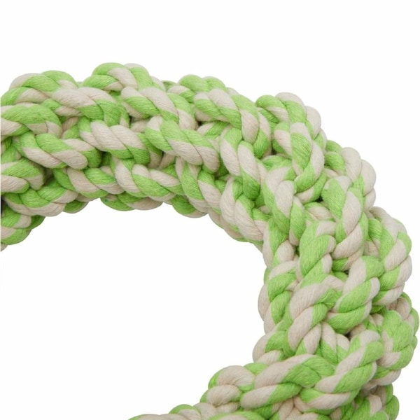 Lexi & Me Rope Toy Ring Green