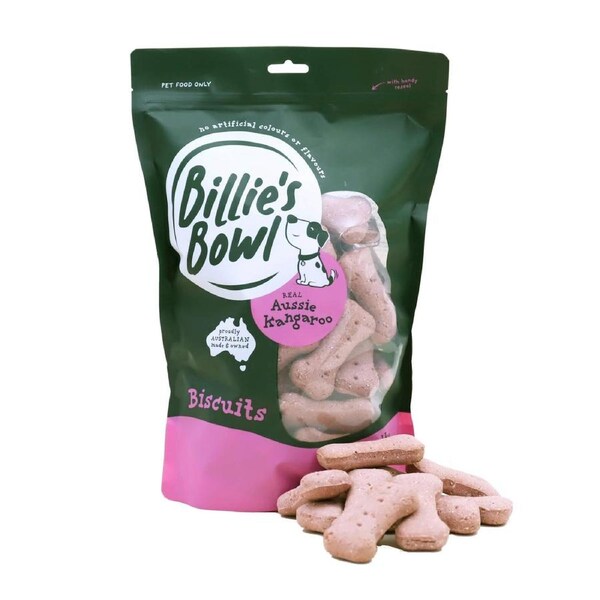 Billie's Bowl Biscuits with Aussie Kangaroo Dog Treats 1kg