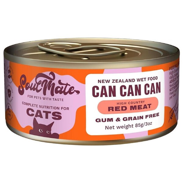 SoulMate Can Can Can High Country Red Meat Wet Cat Food 85g