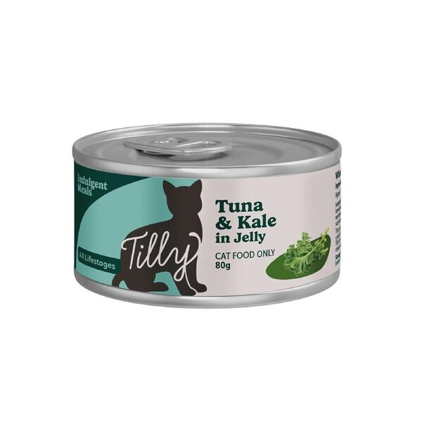 Tilly Indulgent Meals Tuna & Kale in Jelly Wet Cat Food 80g 80g