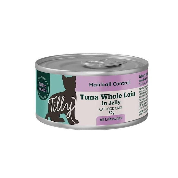 Tilly Functional Formula Hairball Control Tuna in Jelly Wet Cat Food 80g 80g