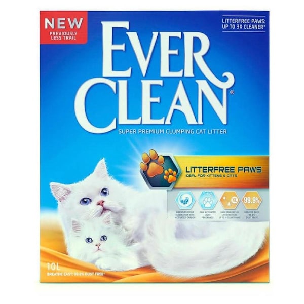 Ever Clean Litter Free Paws Clumping Litter 10L 10L