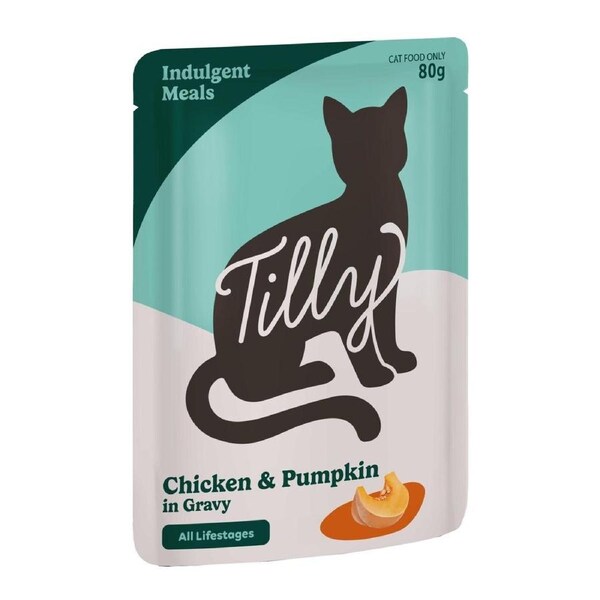 Tilly Indulgent Meals Chicken & Pumpkin in Gravy Wet Cat Food 80g 80g