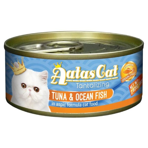 Aatas Tantalizing Tuna & Ocean Fish in Jelly Wet Cat Food 80g