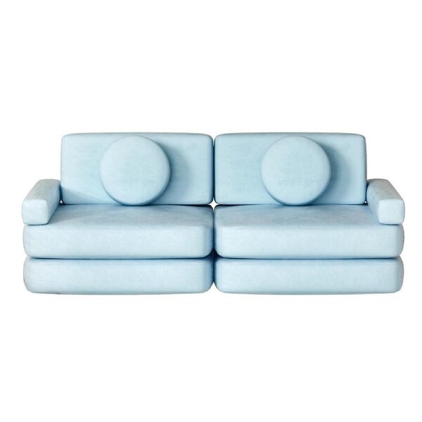 Artiss Sofa Bed Couch Convertible Lounge 1-3 Seater Adjustable Recliner Futon Model 3 - 2 Seater Velvet DIY Sofa