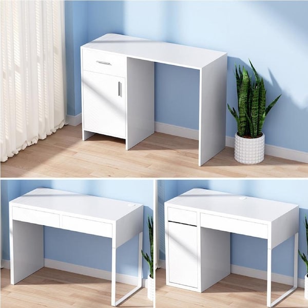 Artiss Computer Desk Drawer Cabinet White 100CM Model 1