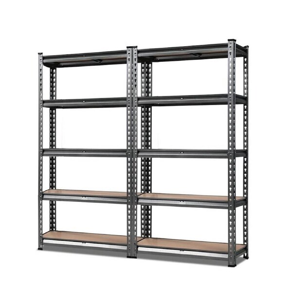 Giantz 1.5M Warehouse Shelving Garage Storage Shelves Racking Steel Charcoal 1