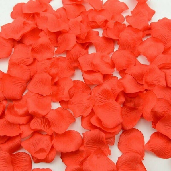 Artificial Red Silk Rose Petals 100 petals