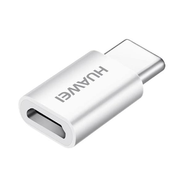 Huawei Micro-USB to USB-C Adapter - White White