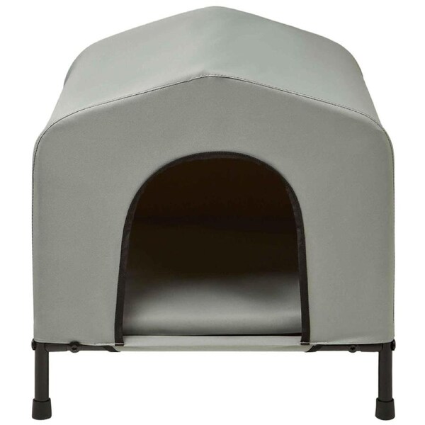 Lexi & Me Grey Canvas Kennel Small
