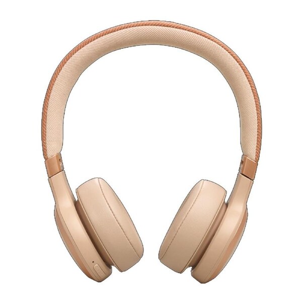 JBL Live 670NC Wireless True ANC On-Ear Headphones - Sandstone Beige