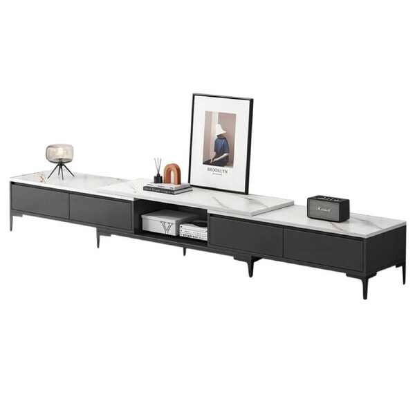 Foret Coffee Table Expandable TV Stand Set Modern Drawer Open Shelf Living Room TV Stand