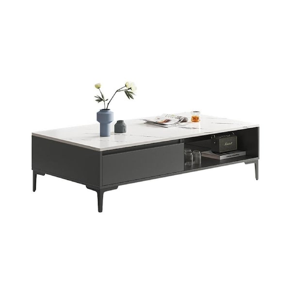 Foret Coffee Table Expandable TV Stand Set Modern Drawer Open Shelf Living Room Coffee Table