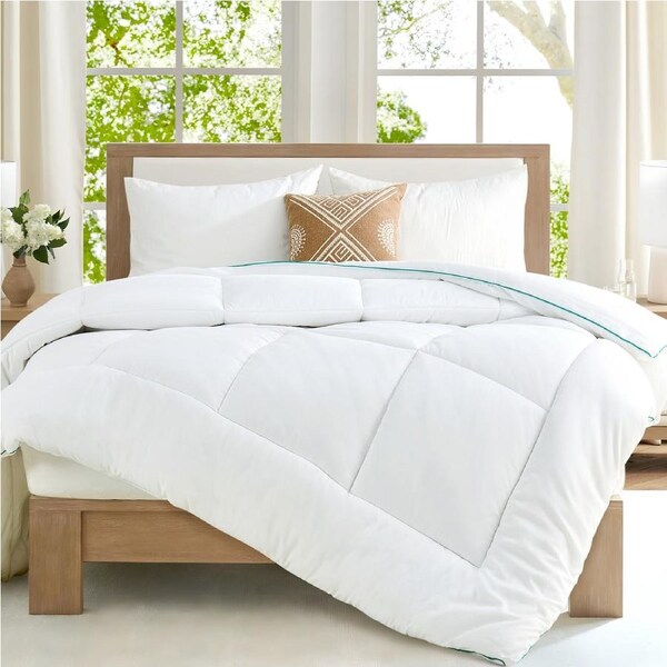 LINENOVA Bamboo Quilt - 150/350/500/800GSM Breathable,Skin Friendly,Soft Touch,Natural Antibacterial Bamboo Microfibre Filling Doona Super King / 150GSM