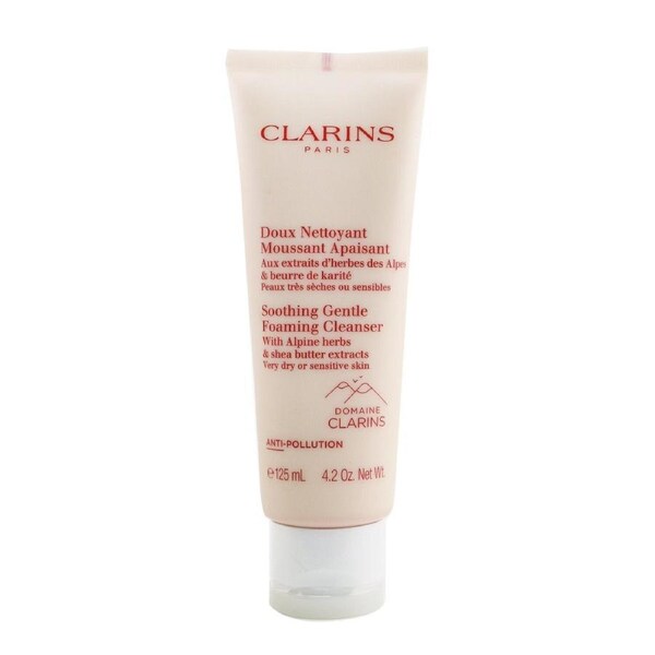 Clarins Soothing Gentle Foaming Cleanser with Alpine Herbs & Shea Butter Extracts - Very Dry or Sensitive Skin 125ml/4.2oz 125ml/4.2oz