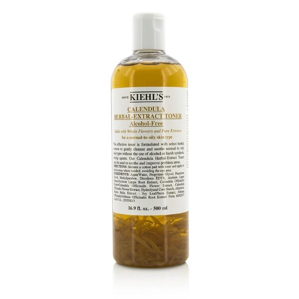 Kiehl's Calendula Herbal Extract Alcohol-Free Toner - For Normal to Oily Skin Types 500ml/16.9oz 500ml/16.9oz