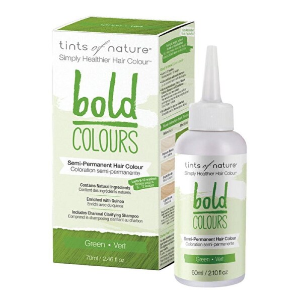 Tints of Nature Bold Colours (Semi-Permanent Hair Colour) Green 70ml 70ml