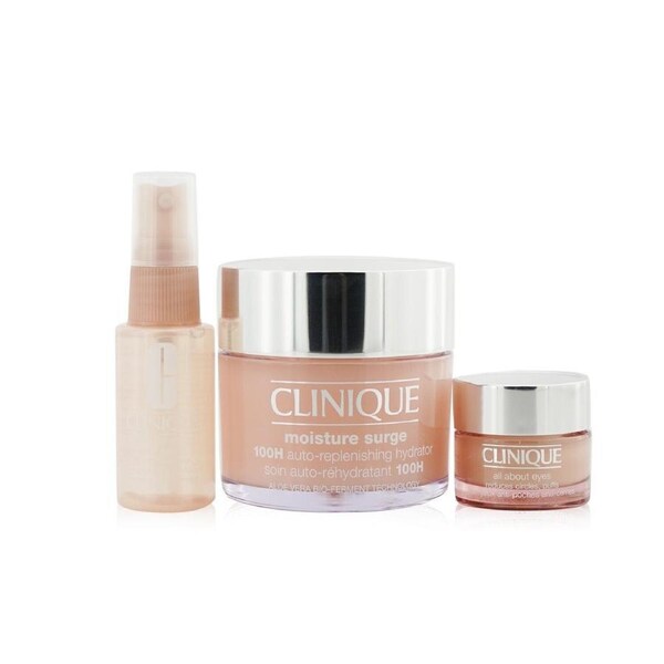 Clinique Moisture Surge Set: Moisture Surge 100H 125ml+ All About Eyes 15ml+ Moisture Surge Face Spray Thirsty Skin Relief 30ml 3pcs 3pcs