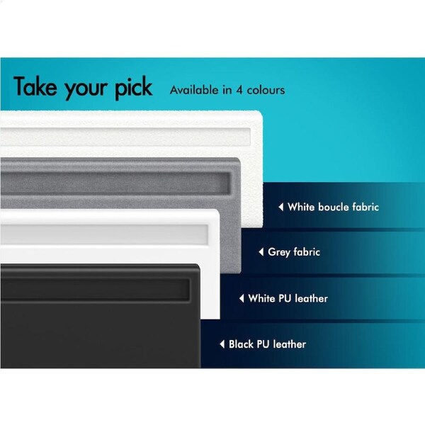 ALFORDSON Bed Frame Double Queen King Single RGB LED Gas Lift Storage Base Grey King