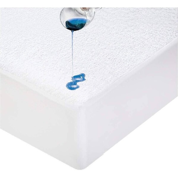 Luxor Cotton Terry Fully Fitted Waterproof Mattress Protector in 7 Sizes Queen