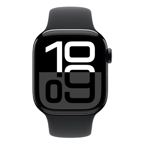 Apple Watch Series 10 GPS 42mm Jet Black Aluminium Case W/ Black Sport Band (M/L) Black