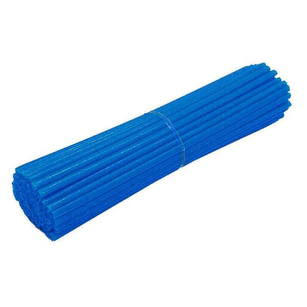 72pcs Wheel Spoke Wrap Sleeves Mountain Bike Bicycle MTB Wraps Skins Covers Light Blue