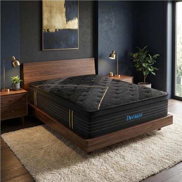 35cm DreamZ Mattress Spring Bamboo Euro Top Egg Crate Firm All Size Single