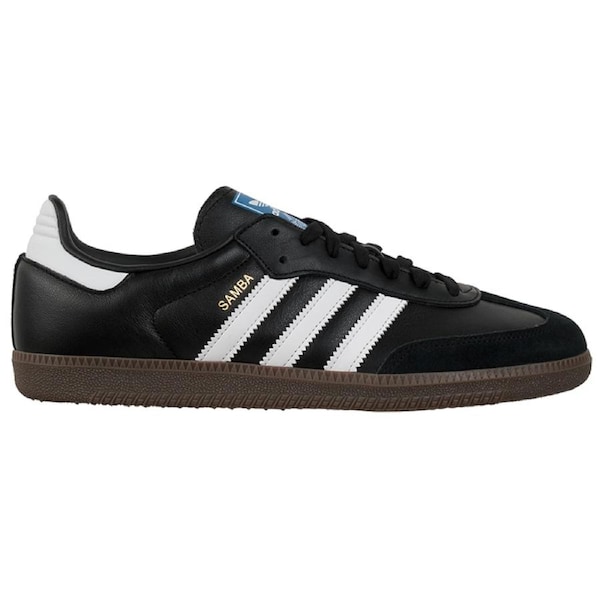 Adidas Men's Samba OG Sneakers Core Black/Cloud White/Gum US Men's 10