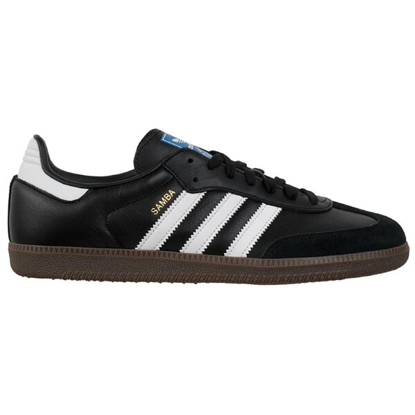 Adidas Men's Samba OG Sneakers Core Black/Cloud White/Gum US Men's 12