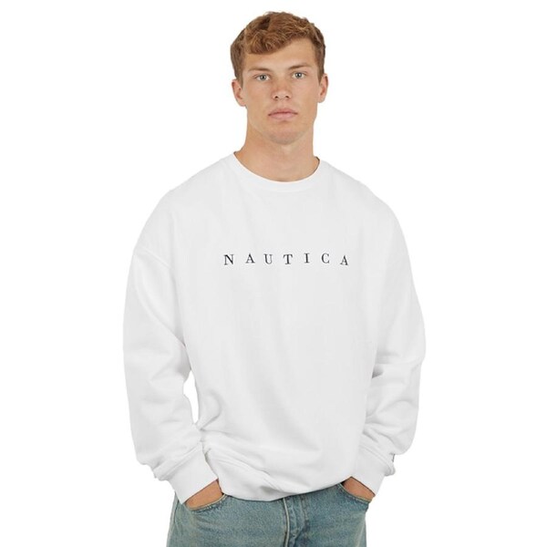 Nautica Men's Lynche 2 Sweatshirt White M