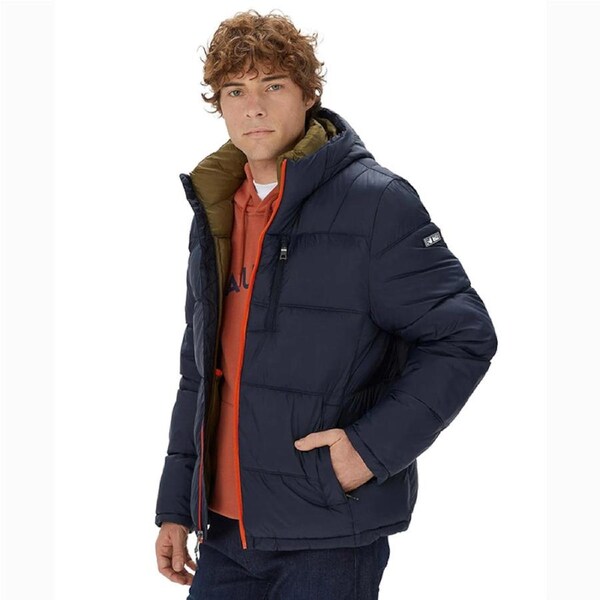 Nautica Men's Quilted Puffer Jacket Navy M