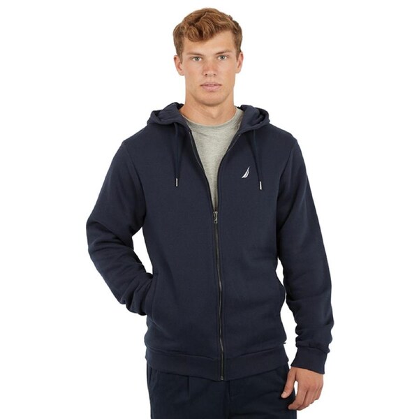 Nautica Men's Helder Full-Zip Hoodie Dark Navy L