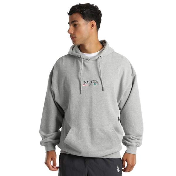 Nautica Men's Shale 2 Hoodie Grey Marle S