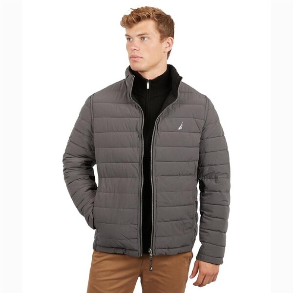 Nautica Men's Reversible Quilted Jacket Black S
