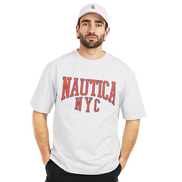 Nautica Men's Taconia T-Shirt Ice Marle L