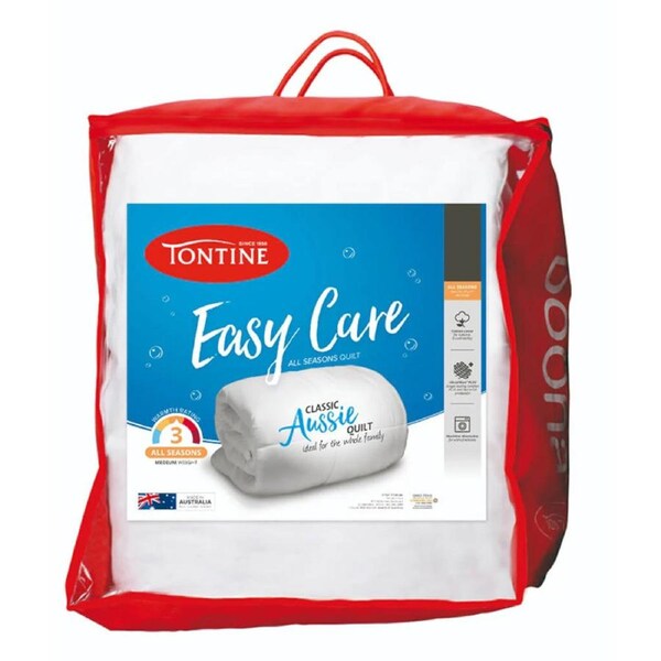 Tontine Easy Care All Seasons Quilt White Queen