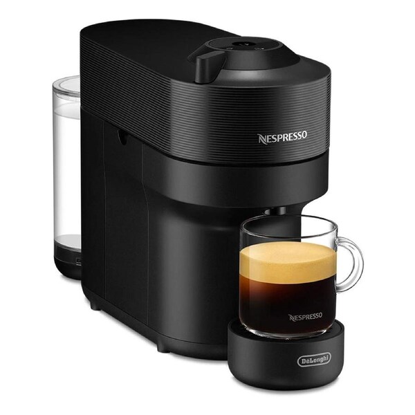 DeLonghi Vertuo Pop Nespresso Solo Capsule Coffee Machine ENV90B - Black Black