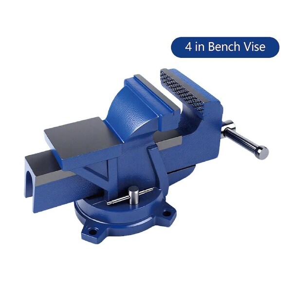 SALESBAY 4/5/6"Bench Vise Multi-Purpose Heavy Duty Ductile Iron 360° Swivel Base 4? (100?mm)